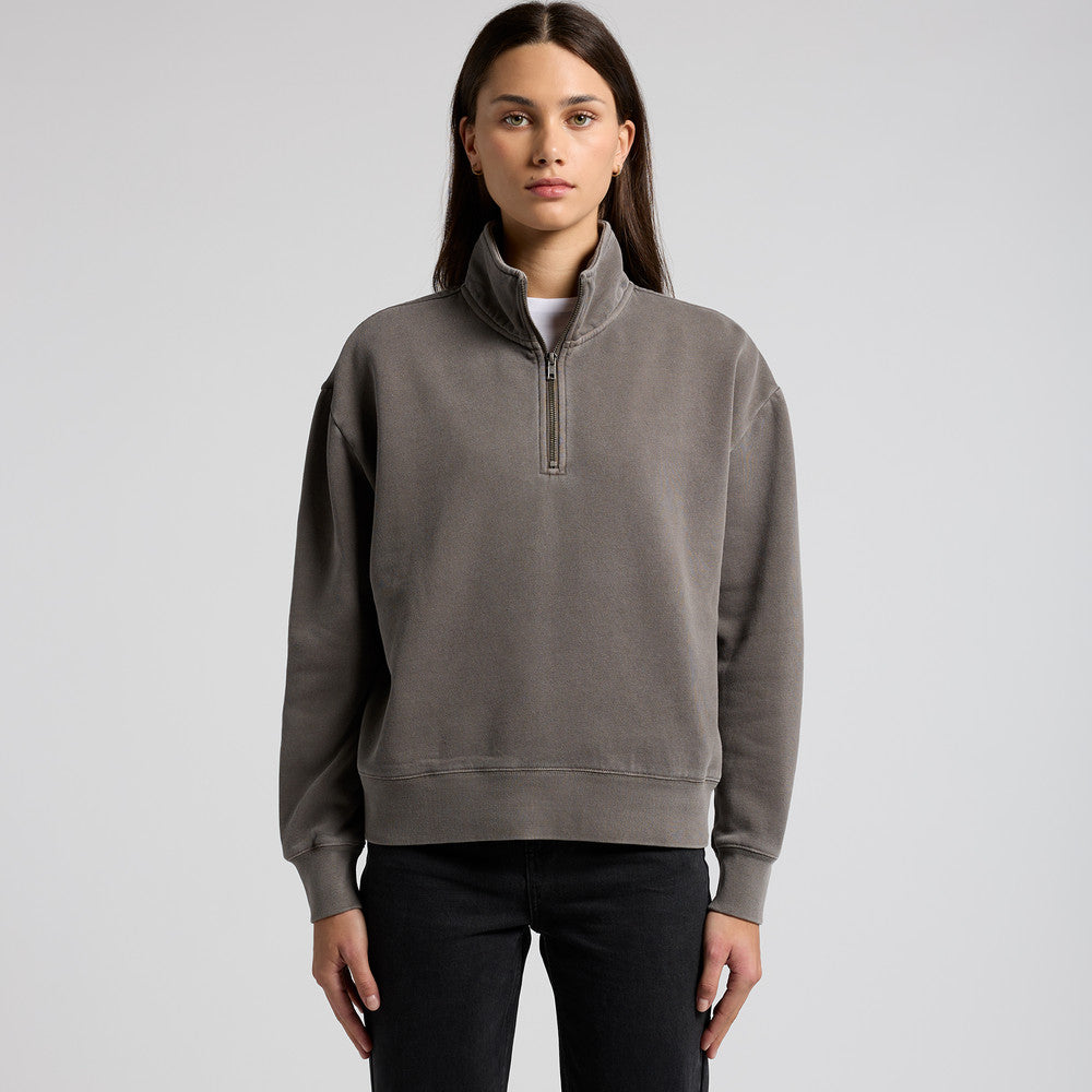 Rōpū Oma - Women's Relaxed Faded Half Zip