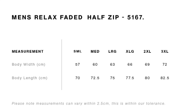 Rōpū Oma - Men's Relaxed Faded Half Zip