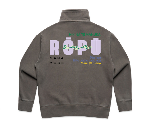 Rōpū Oma - Men's Relaxed Faded Quarter Zip