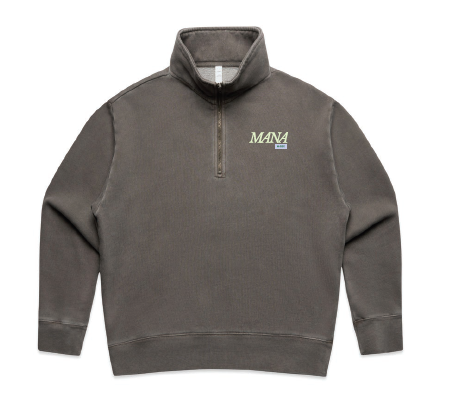 Rōpū Oma - Men's Relaxed Faded Half Zip