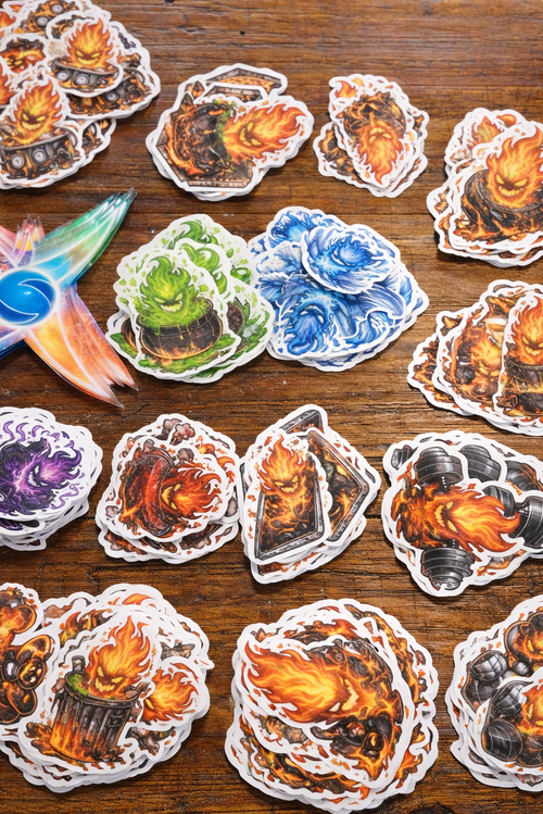 Awa Ahi Stickers x 4